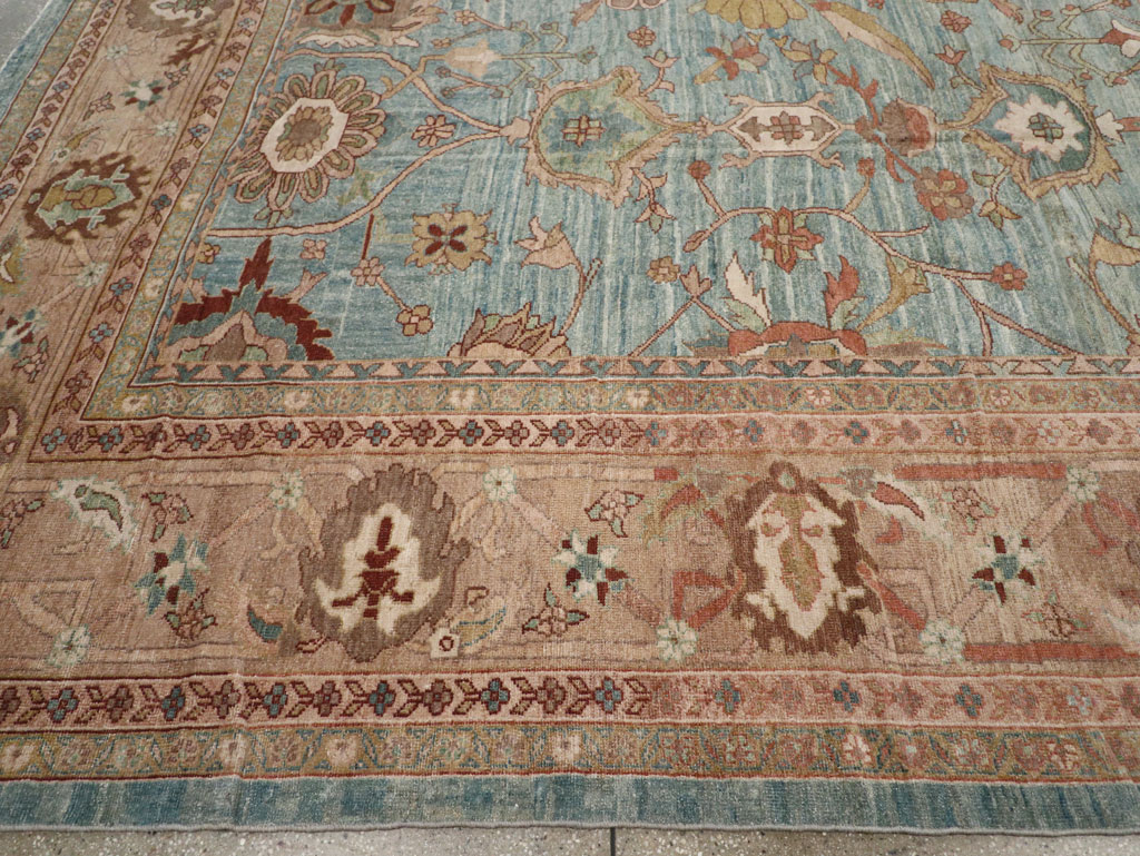 Vintage Persian Mahal Oversize Carpet, No.23745 - Gss