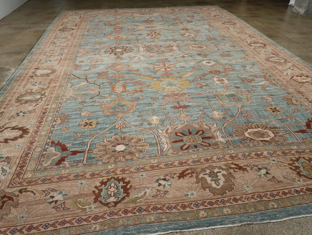 Vintage Persian Mahal Oversize Carpet, No.23745 - Gss