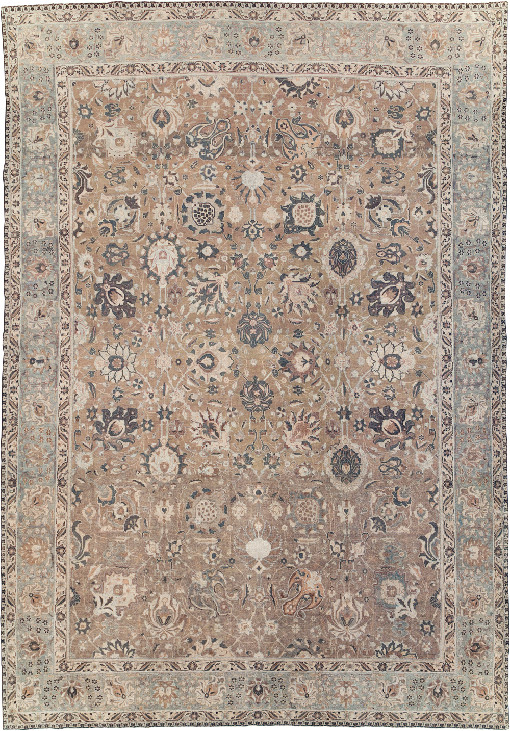 Vintage Persian Tabriz Carpet, No.23771 - Gss