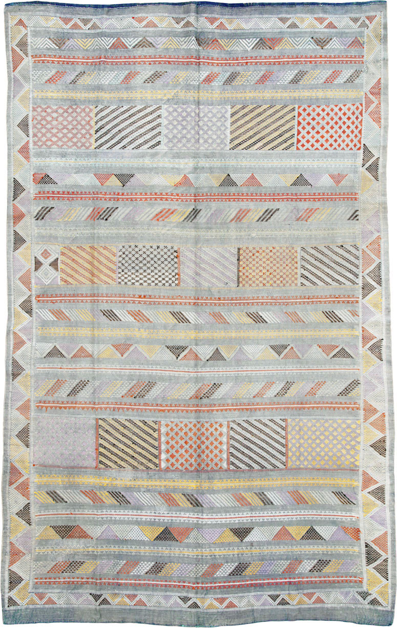 Vintage Moroccan Flatweave Kilim, No.23773 - Gss