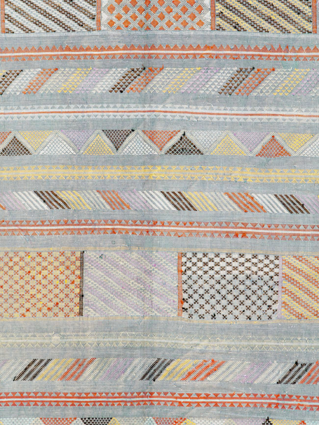 Vintage Moroccan Flatweave Kilim, No.23773 - Gss