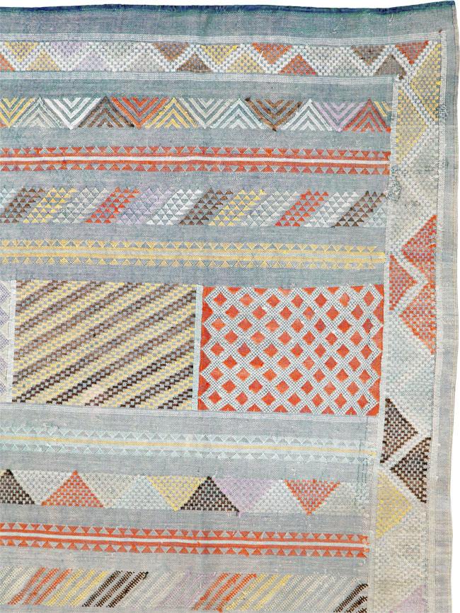 Vintage Moroccan Flatweave Kilim, No.23773 - Gss