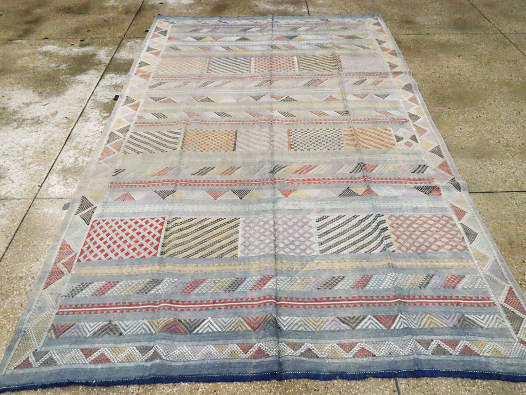 Vintage Moroccan Flatweave Kilim, No.23773 - Gss
