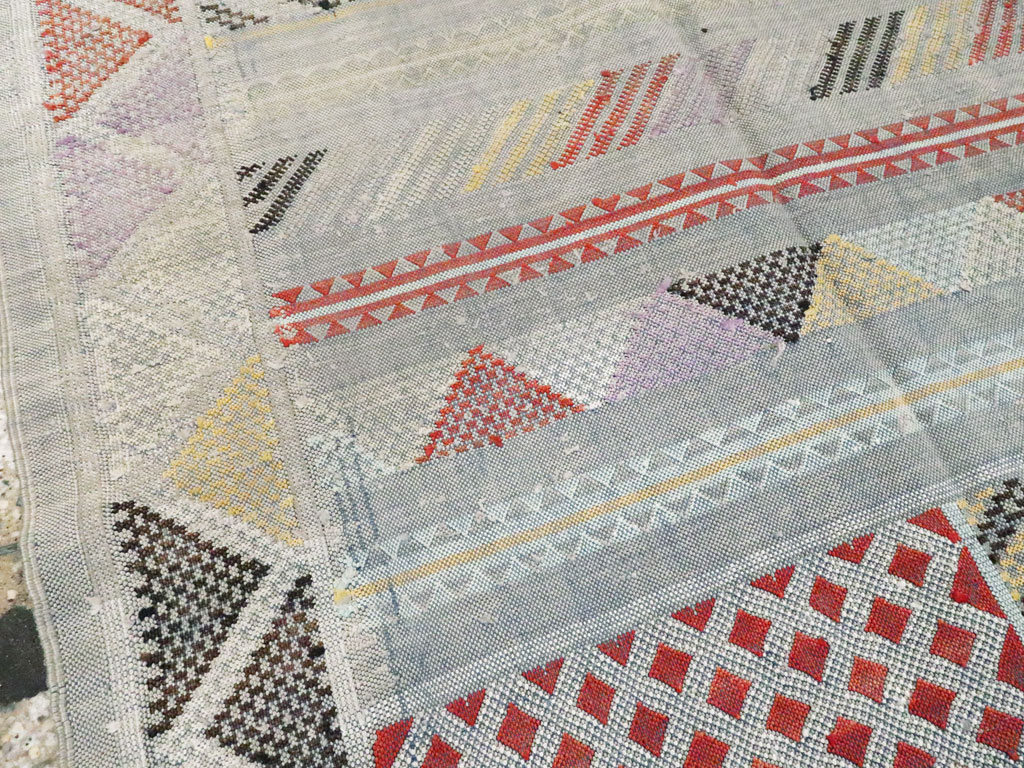 Vintage Moroccan Flatweave Kilim, No.23773 - Gss