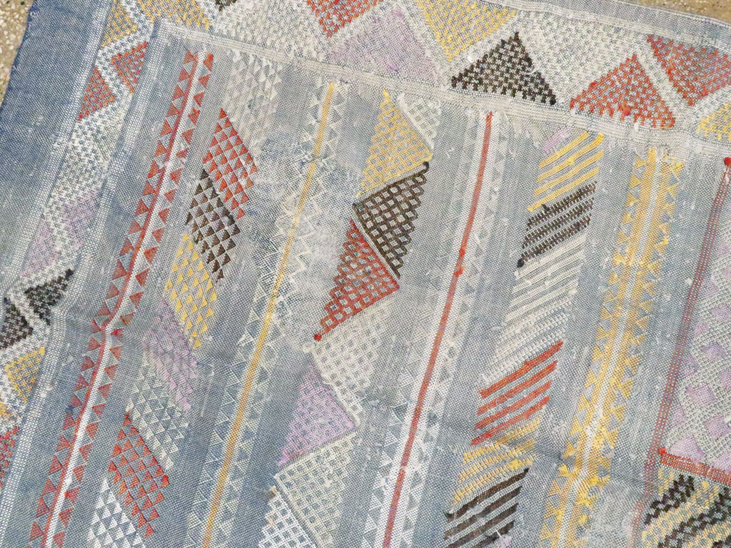 Vintage Moroccan Flatweave Kilim, No.23773 - Gss
