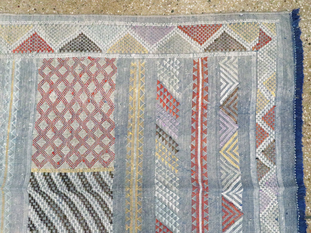 Vintage Moroccan Flatweave Kilim, No.23773 - Gss