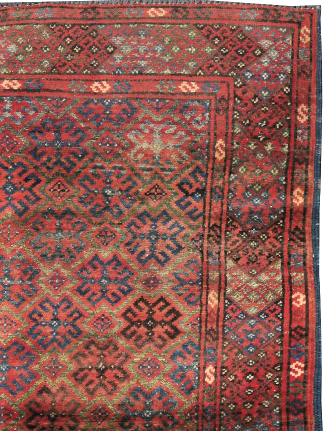 Vintage Afghan Baluch Rug, No.23776 - Gss