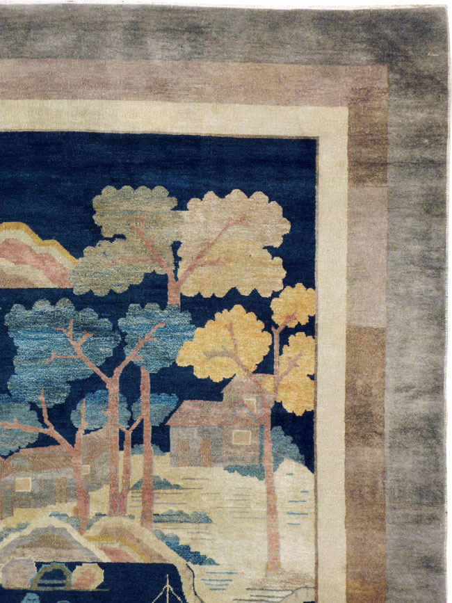 Antique Chinese Peking Carpet, No.23781 - Gss