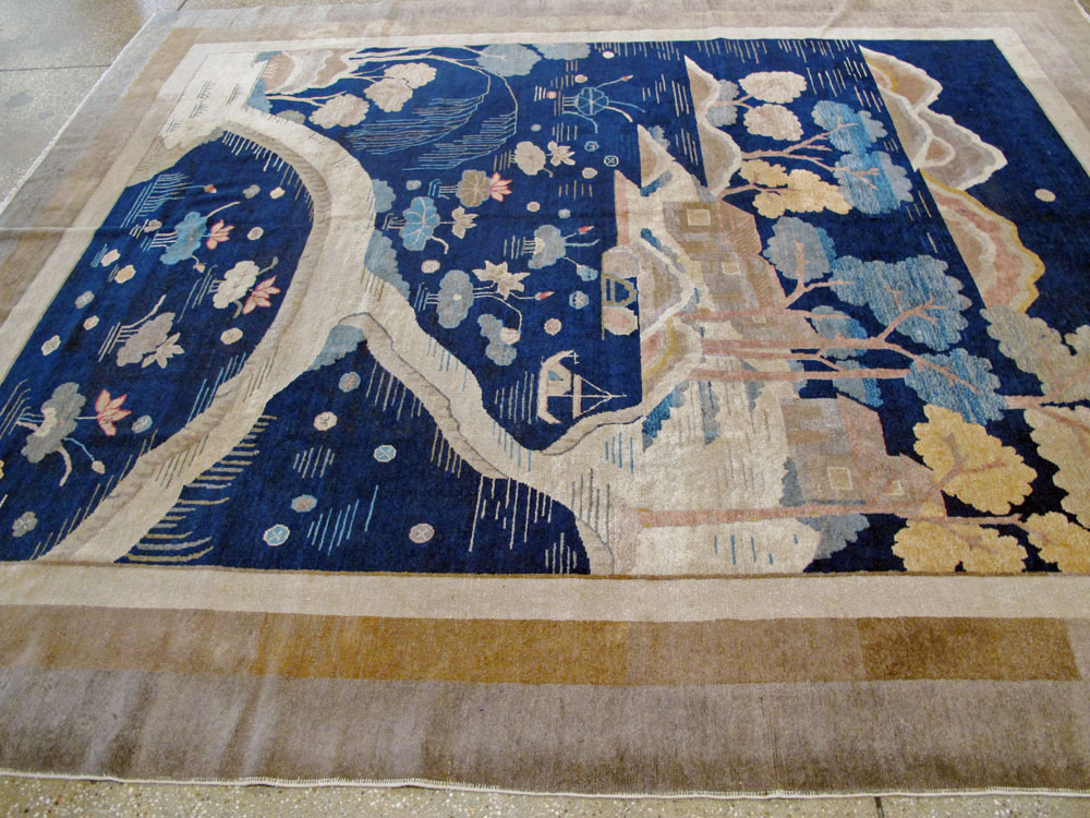 Antique Chinese Peking Carpet, No.23781 - Gss