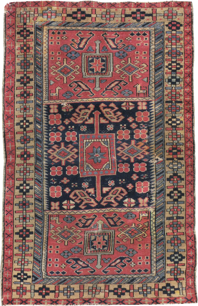 Vintage Turkish Anatolian Distressed Rug, No.23788 - Gss