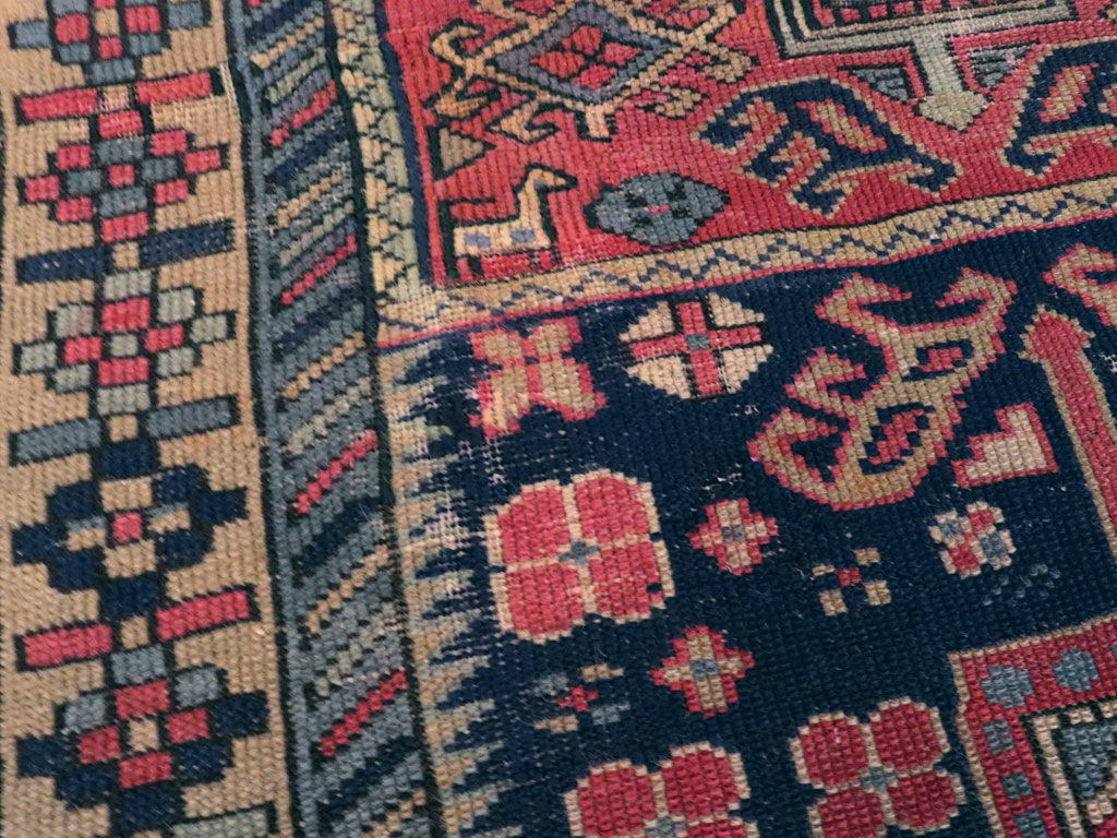 Vintage Turkish Anatolian Distressed Rug, No.23788 - Gss