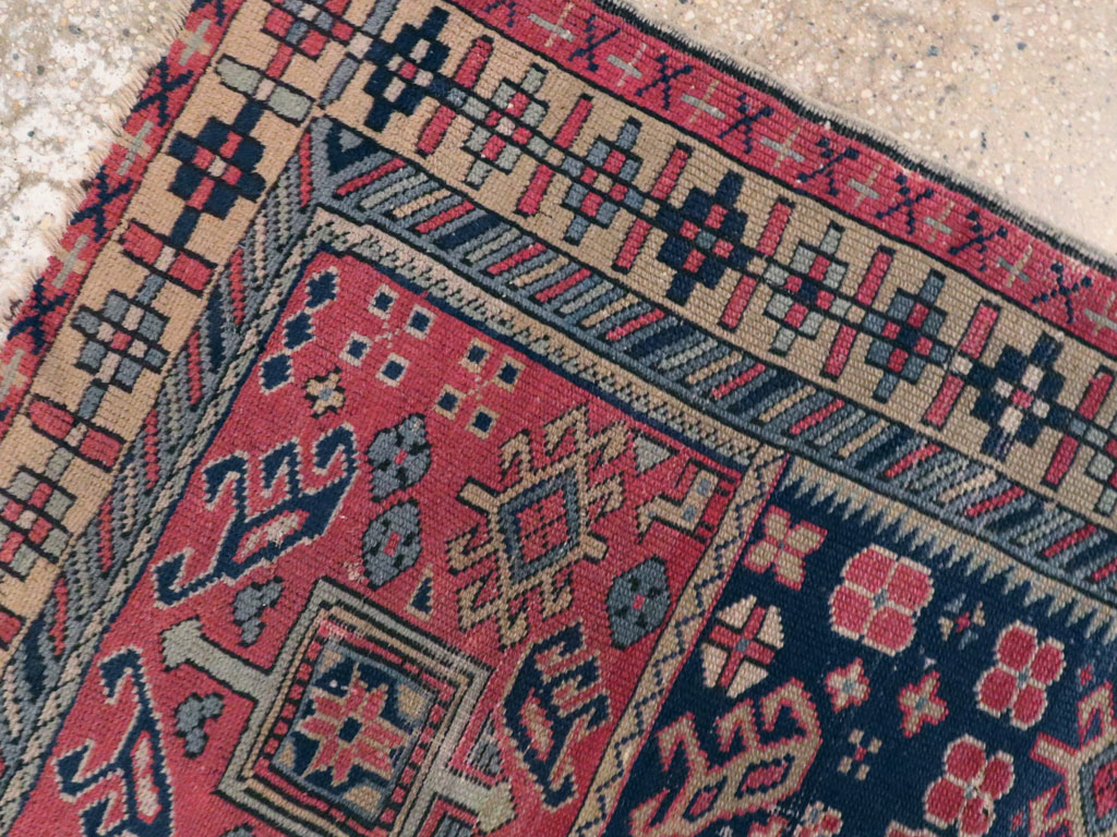 Vintage Turkish Anatolian Distressed Rug, No.23788 - Gss