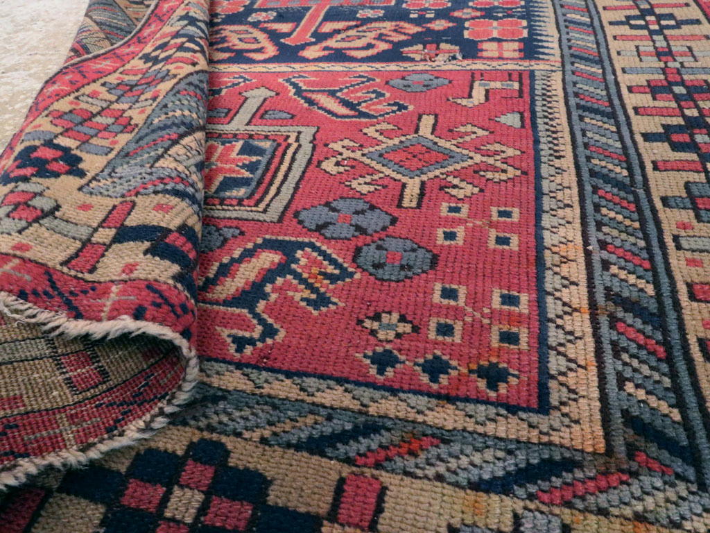 Vintage Turkish Anatolian Distressed Rug, No.23788 - Gss