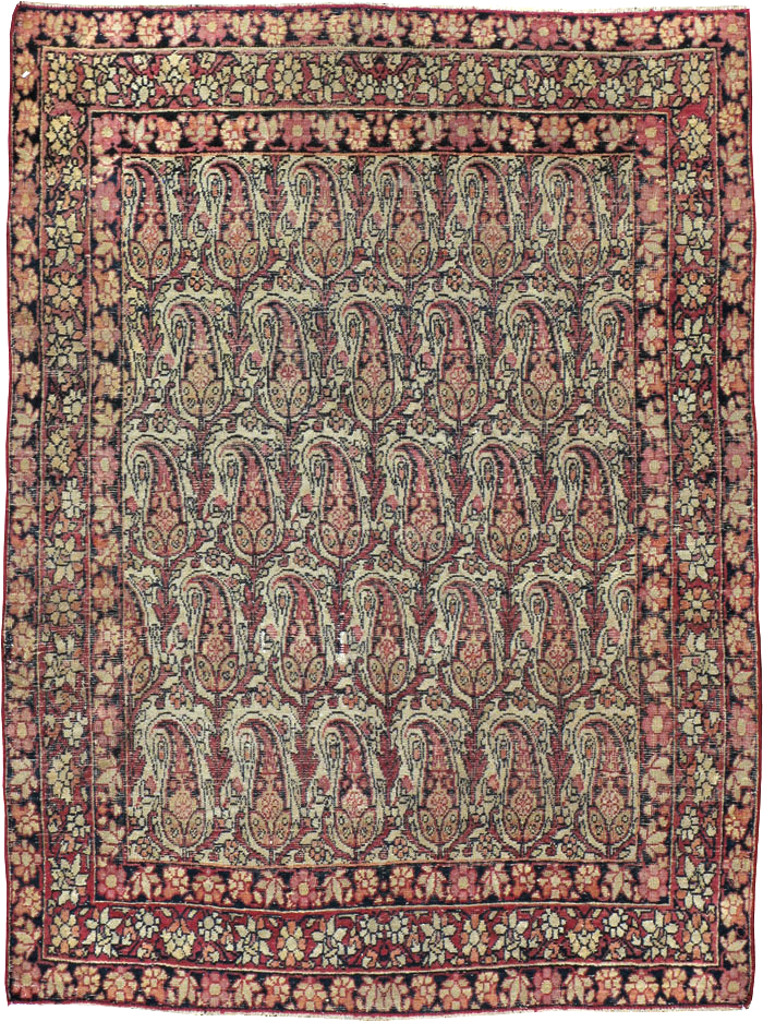 Antique Persian Lavar Kerman Rug, No.23792 - Gss