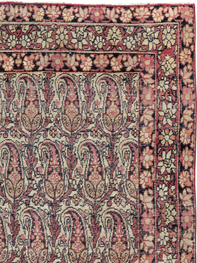 Antique Persian Lavar Kerman Rug, No.23792 - Gss