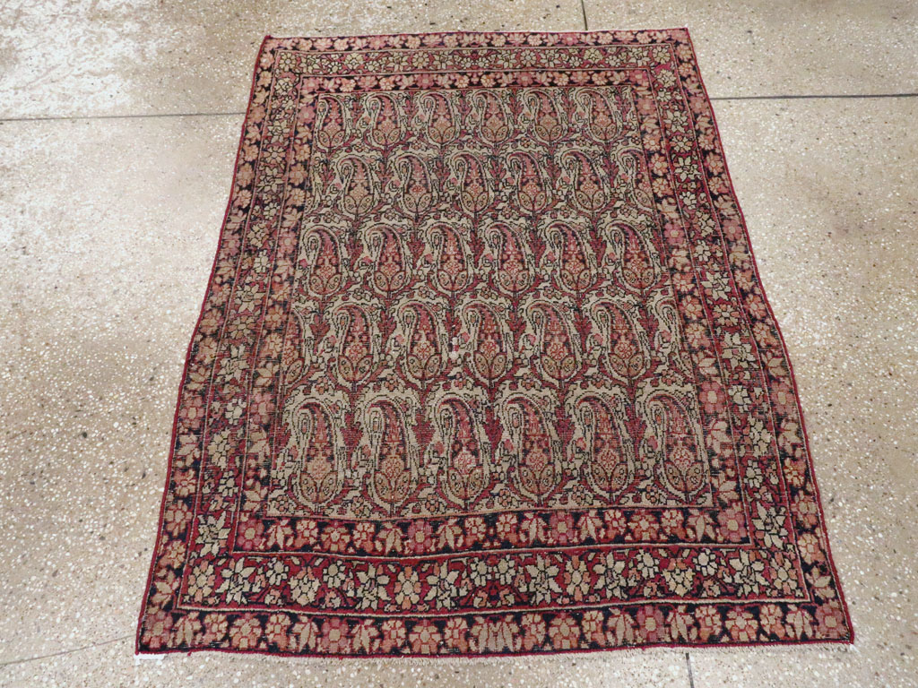 Antique Persian Lavar Kerman Rug, No.23792 - Gss