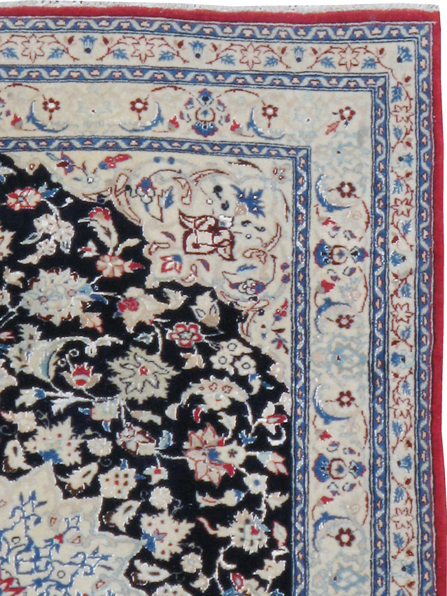 Vintage Persian Nain Rug, No.23799 - Gss