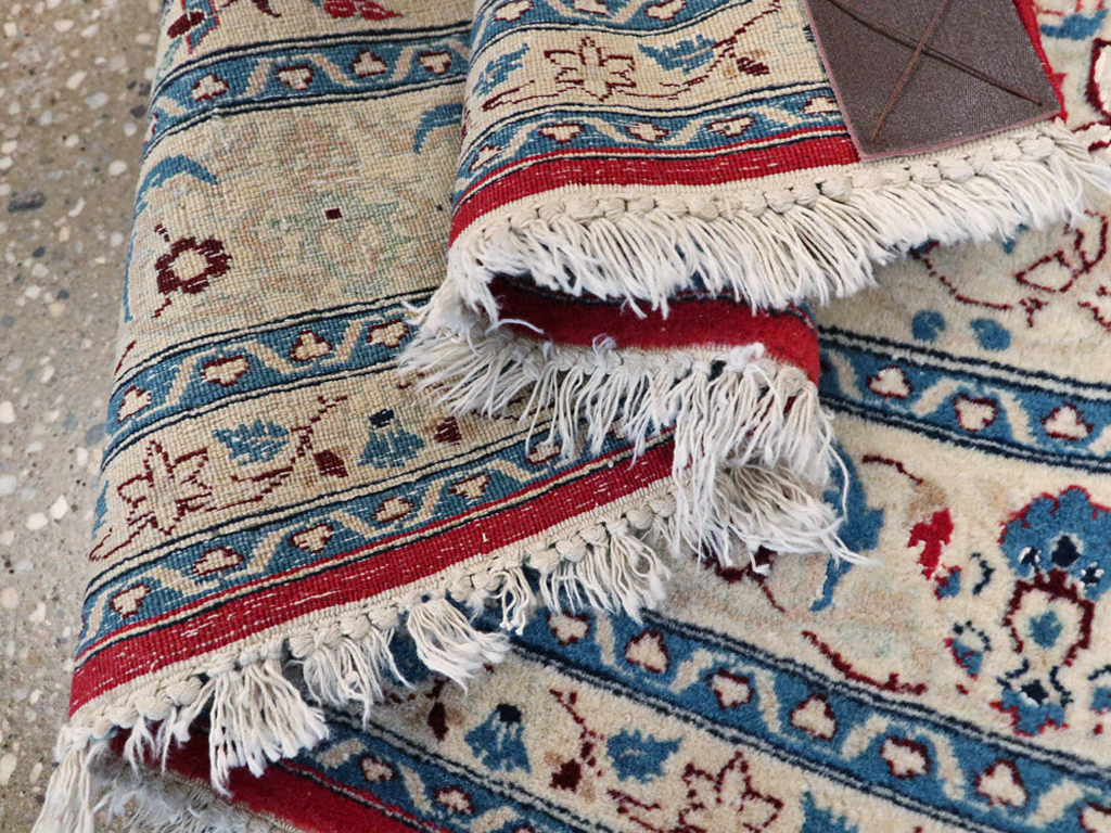 Vintage Persian Nain Rug, No.23799 - Gss