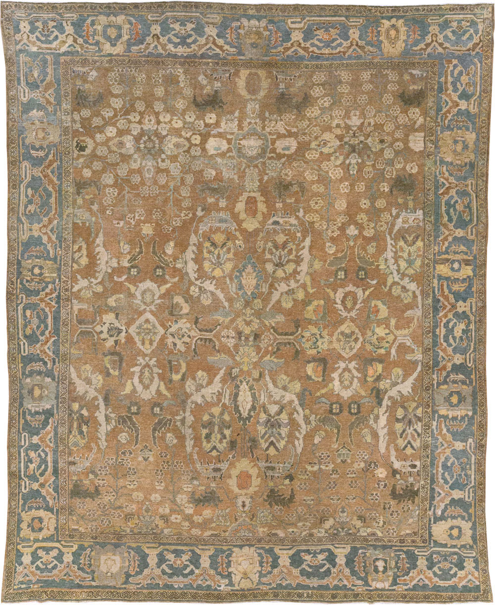 Antique Persian Mahal Room Size Carpet, No.23801 - Gss