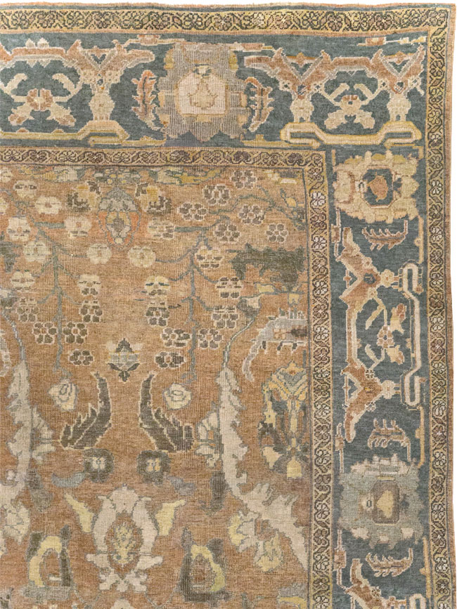 Antique Persian Mahal Room Size Carpet, No.23801 - Gss