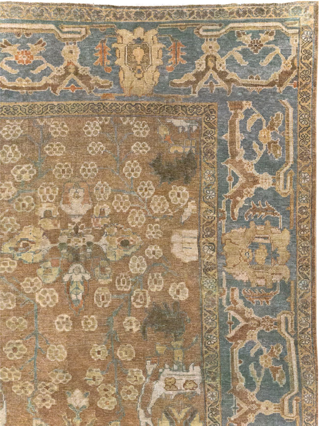 Antique Persian Mahal Room Size Carpet, No.23801 - Gss