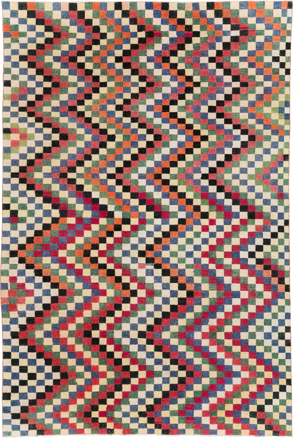 Vintage Turkish Anatolian Accent Carpet, No.23816 - Gss