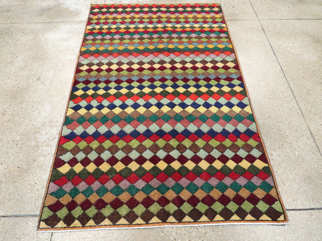 Vintage Turkish Anatolian Accent Rug, No.23825 - Gss