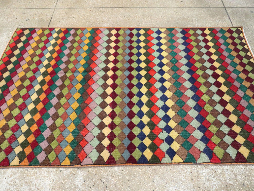Vintage Turkish Anatolian Accent Rug, No.23825 - Gss