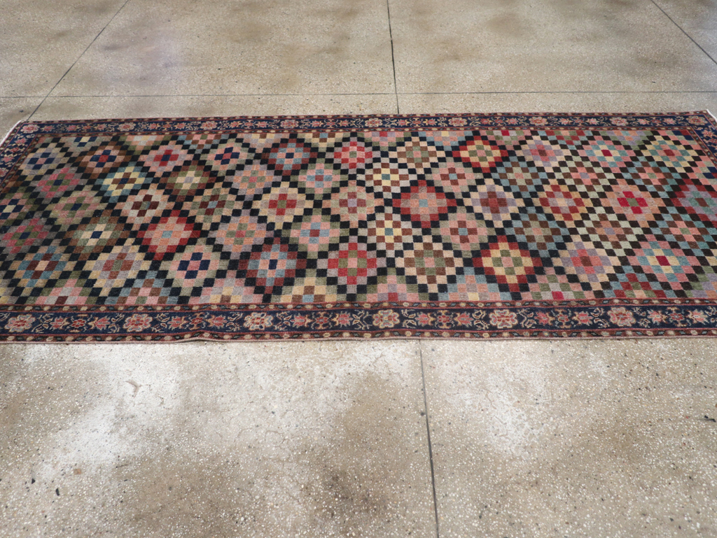 Vintage Turkish Anatolian Wide Gallery Runner, No.23826 - Gss