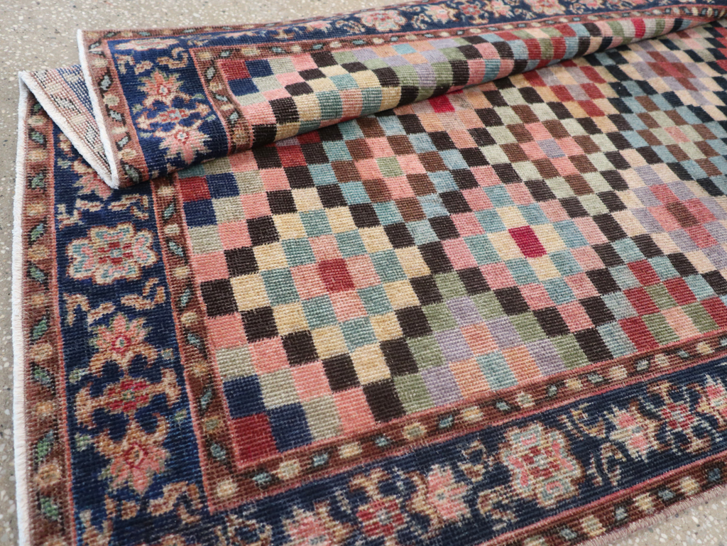 Vintage Turkish Anatolian Wide Gallery Runner, No.23826 - Gss