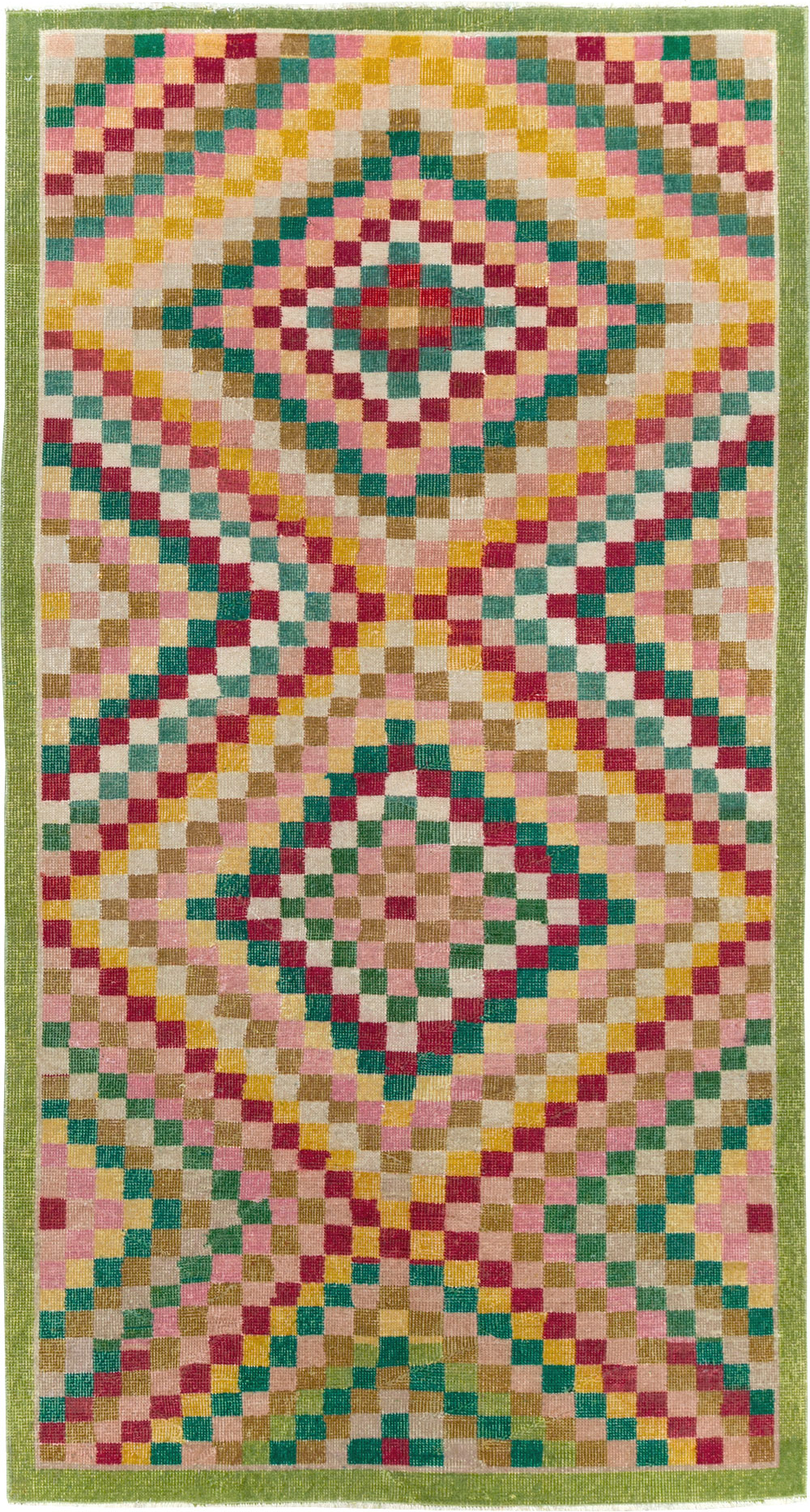 Vintage Anatolian Deco Rug, No.23829 - Gss