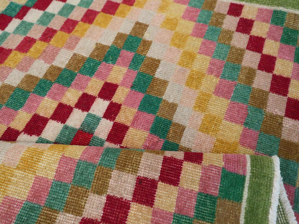 Vintage Anatolian Deco Rug, No.23829 - Gss