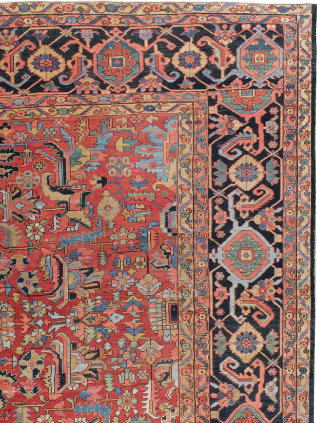 Antique Persian Heriz Carpet, No.23840 - Gss