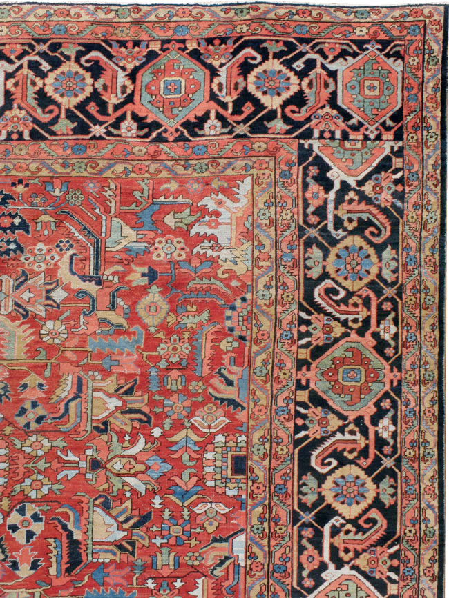 Antique Persian Heriz Carpet, No.23840 - Gss