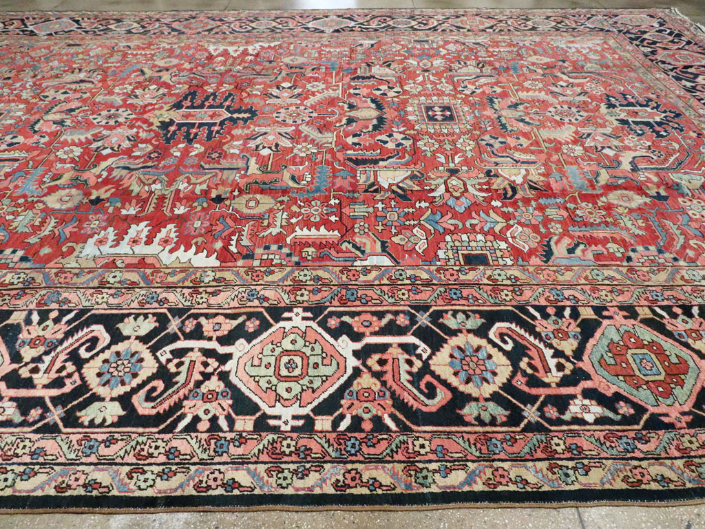 Antique Persian Heriz Carpet, No.23840 - Gss