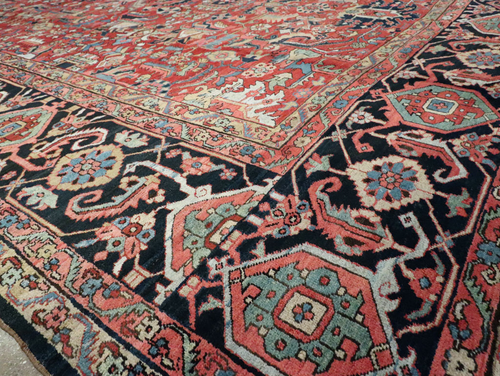 Antique Persian Heriz Carpet, No.23840 - Gss