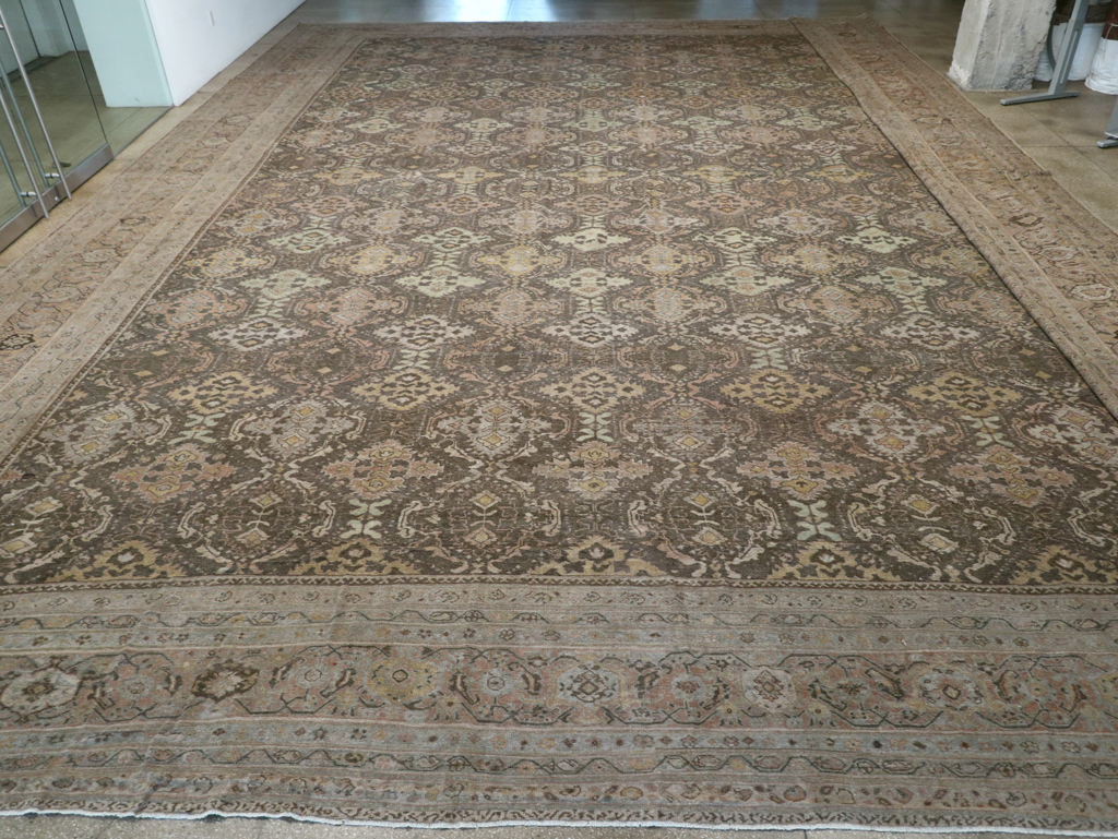 Antique Persian Mahal Oversize Carpet, No.23845 - Gss