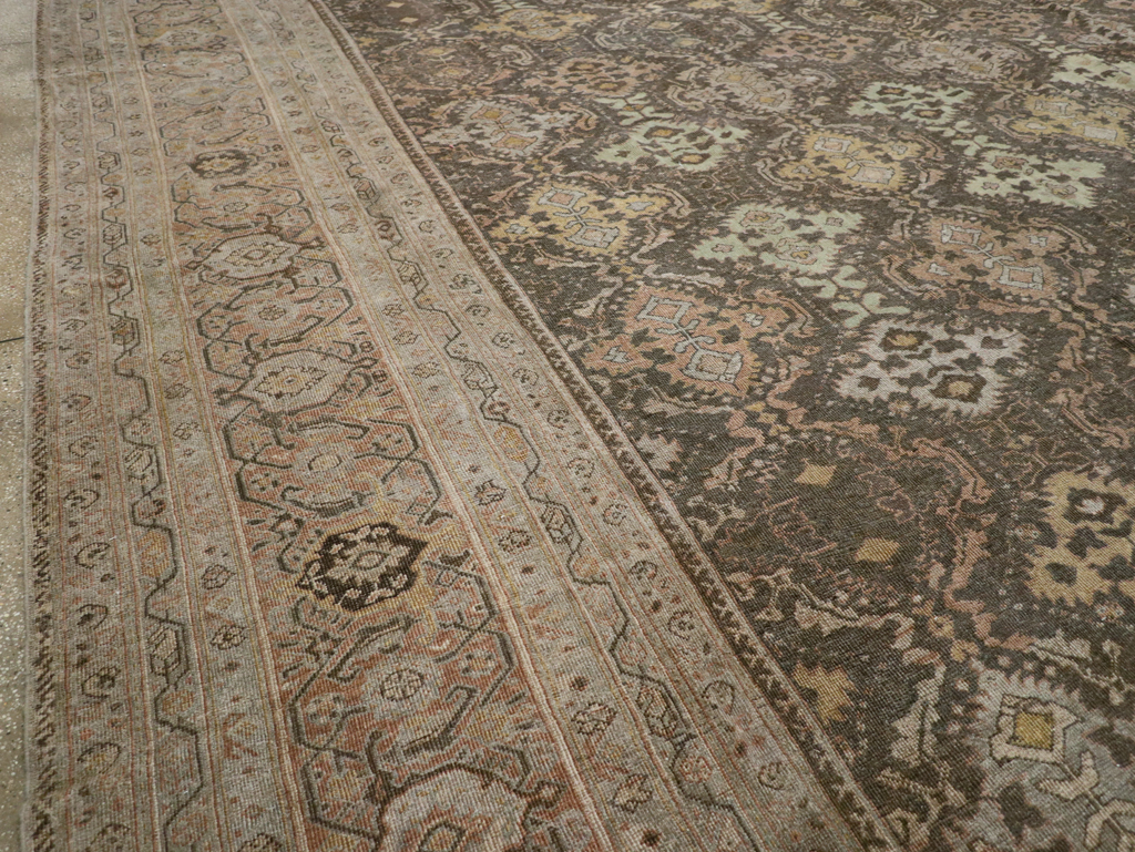 Antique Persian Mahal Oversize Carpet, No.23845 - Gss