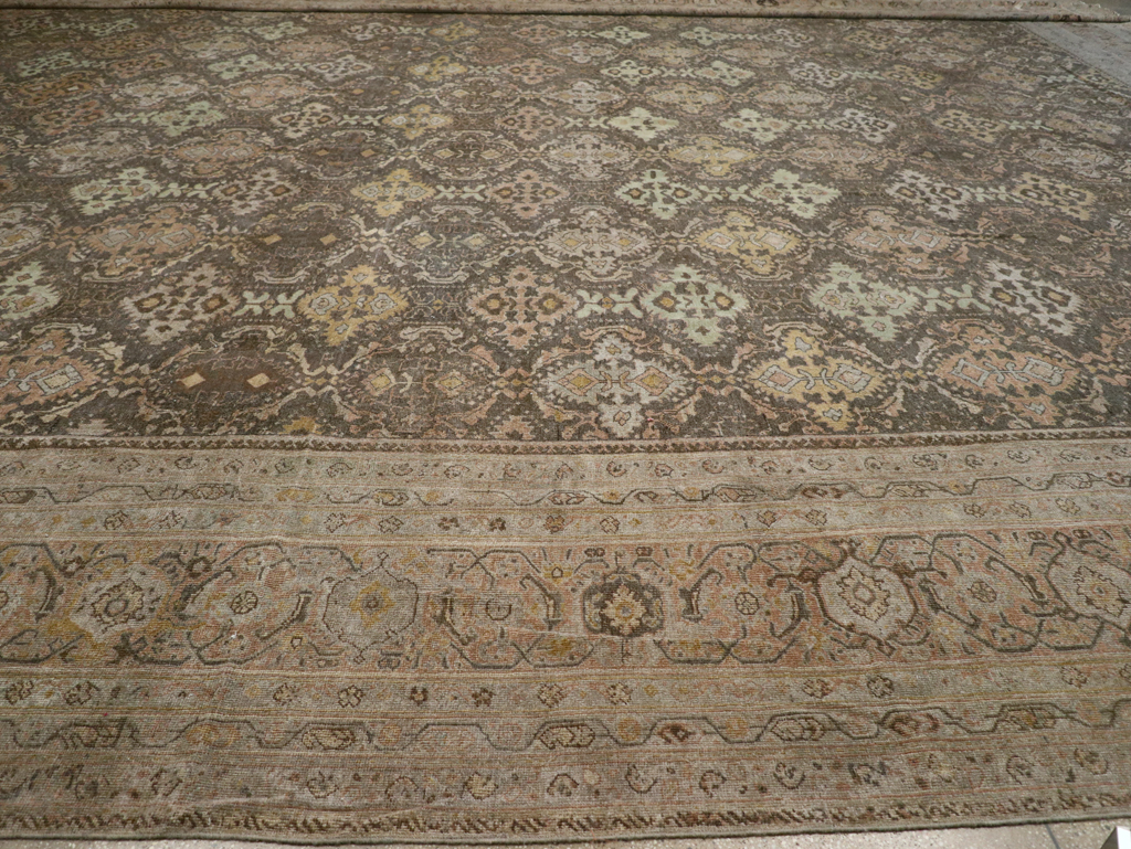 Antique Persian Mahal Oversize Carpet, No.23845 - Gss