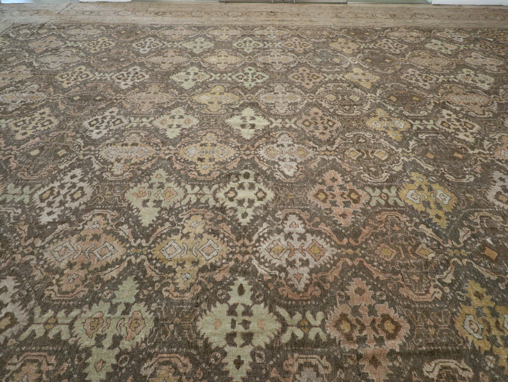 Antique Persian Mahal Oversize Carpet, No.23845 - Gss