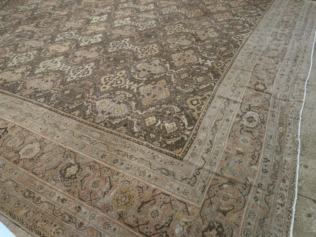 Antique Persian Mahal Oversize Carpet, No.23845 - Gss