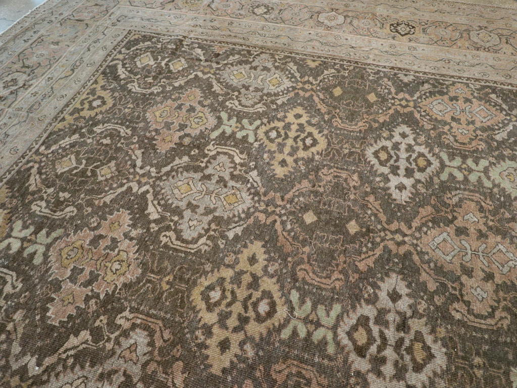 Antique Persian Mahal Oversize Carpet, No.23845 - Gss