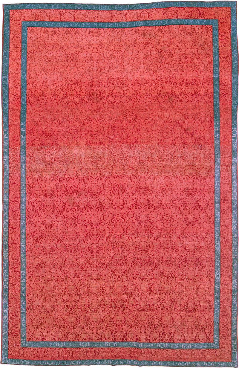 Vintage Persian Kashan Deco Carpet, No.23851 - Gss