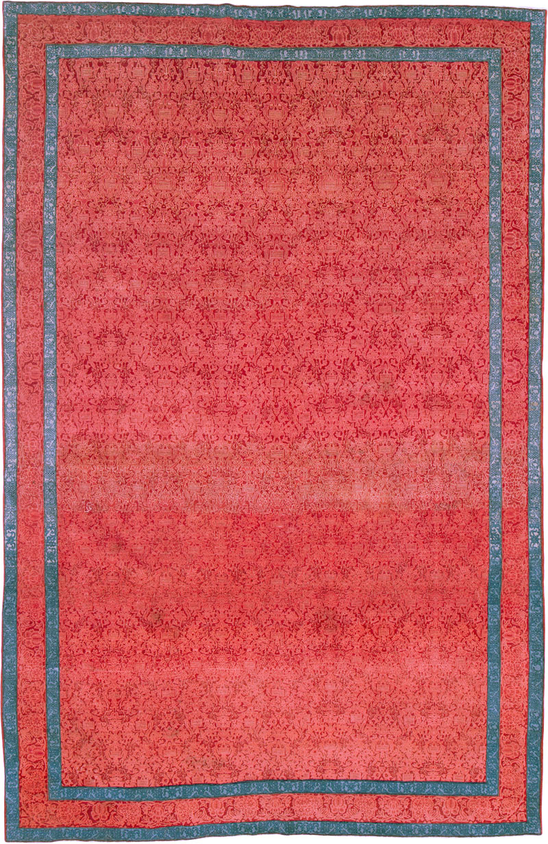 Vintage Persian Kashan Deco Carpet, No.23851 - Gss