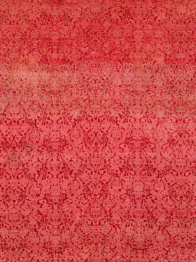 Vintage Persian Kashan Deco Carpet, No.23851 - Gss