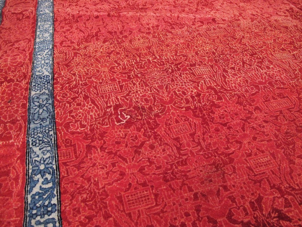 Vintage Persian Kashan Deco Carpet, No.23851 - Gss