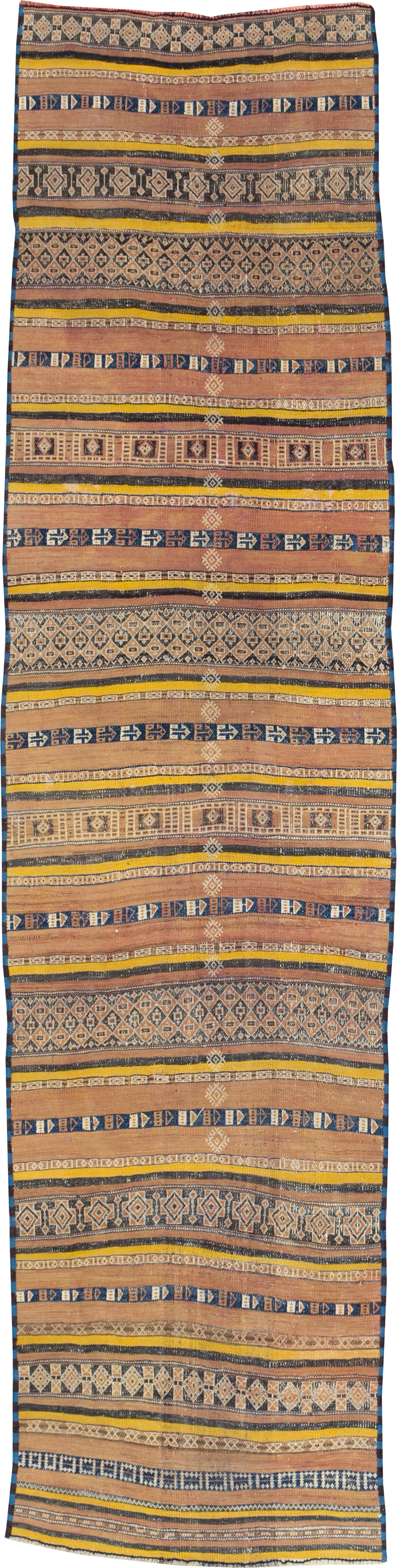 Vintage Persian Flatweave Kilim Runner, No.23856 - Gss
