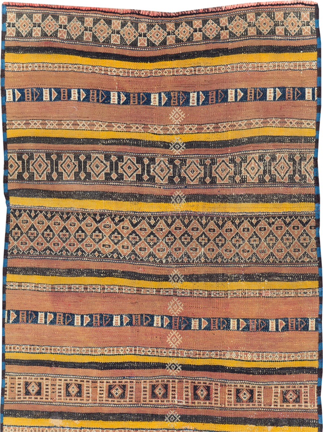 Vintage Persian Flatweave Kilim Runner, No.23856 - Gss