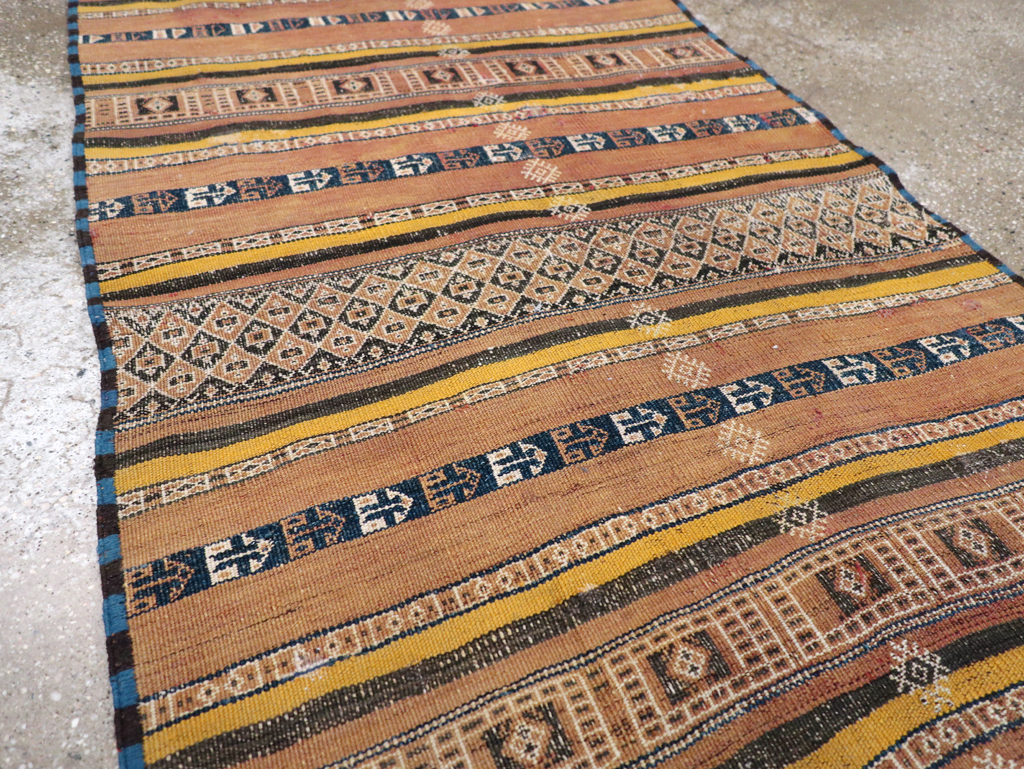 Vintage Persian Flatweave Kilim Runner, No.23856 - Gss