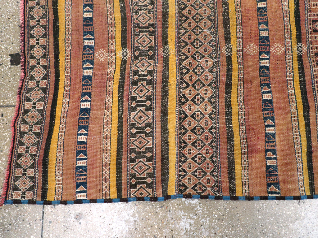 Vintage Persian Flatweave Kilim Runner, No.23856 - Gss